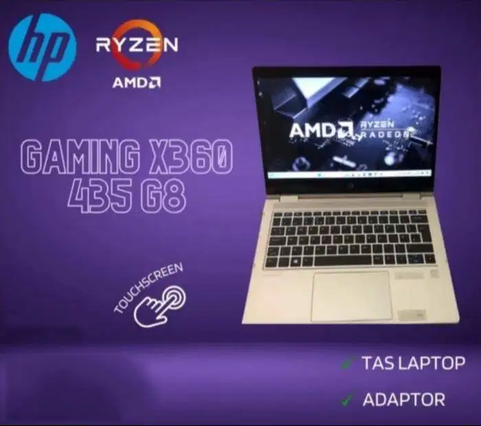 Laptop 2in1 HP Probook X360 435 G7 Ryzen 7 Pro 4750u Touchscreen *RRC