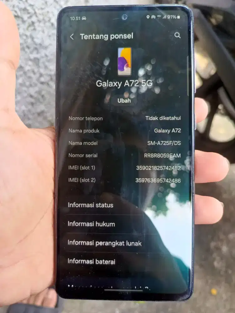 SAMSUNG A72 RAM 8/128