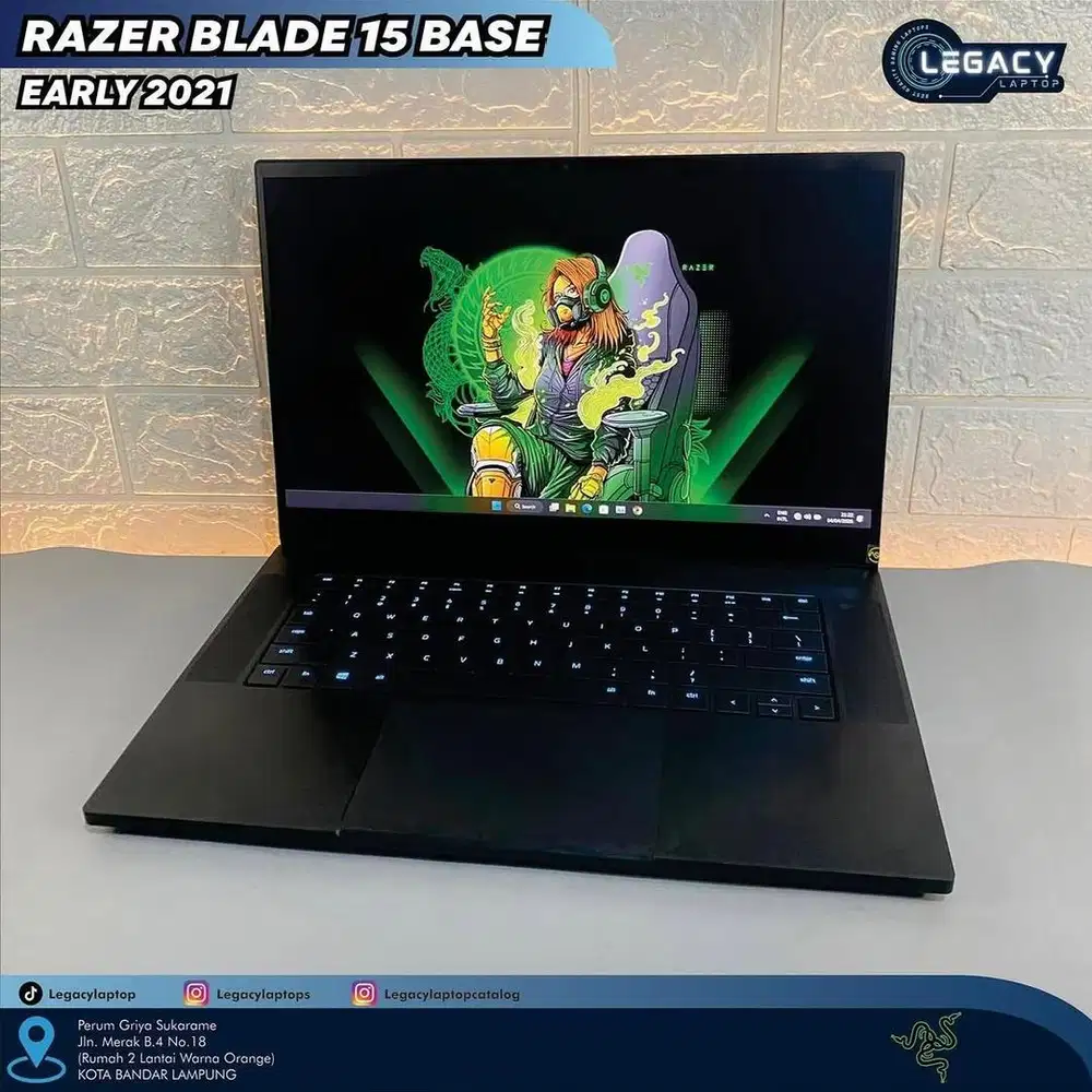 RAZER BLADE 15 RTX 3080 8GB + RAM 32GB