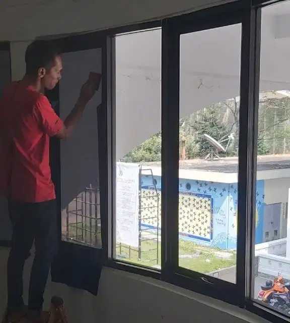 KACA FILM ONE WAY KACA FILM MIRROR FILM KACAFILM CERMIN SANBLAST BURAM