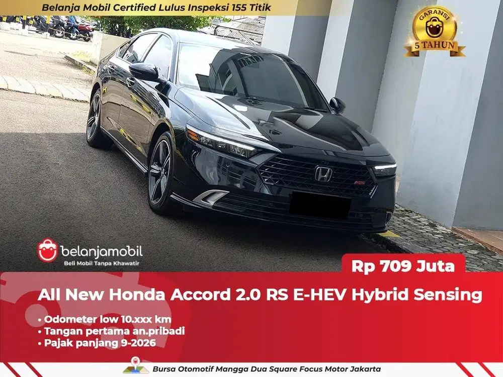 [ LOW KM 10RB ] Honda Accord 2.0 RS E-HEV Hybrid Sensing 2024/2025