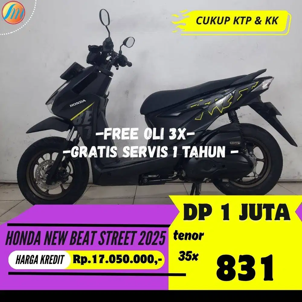 DP CUKUP 1JUTA HONDA NEW BEAT STREET 2025 SEKEN BERGARANSI PAJAK ON