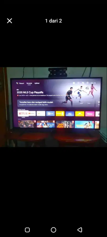 Jual cepat Tv android heisense 43