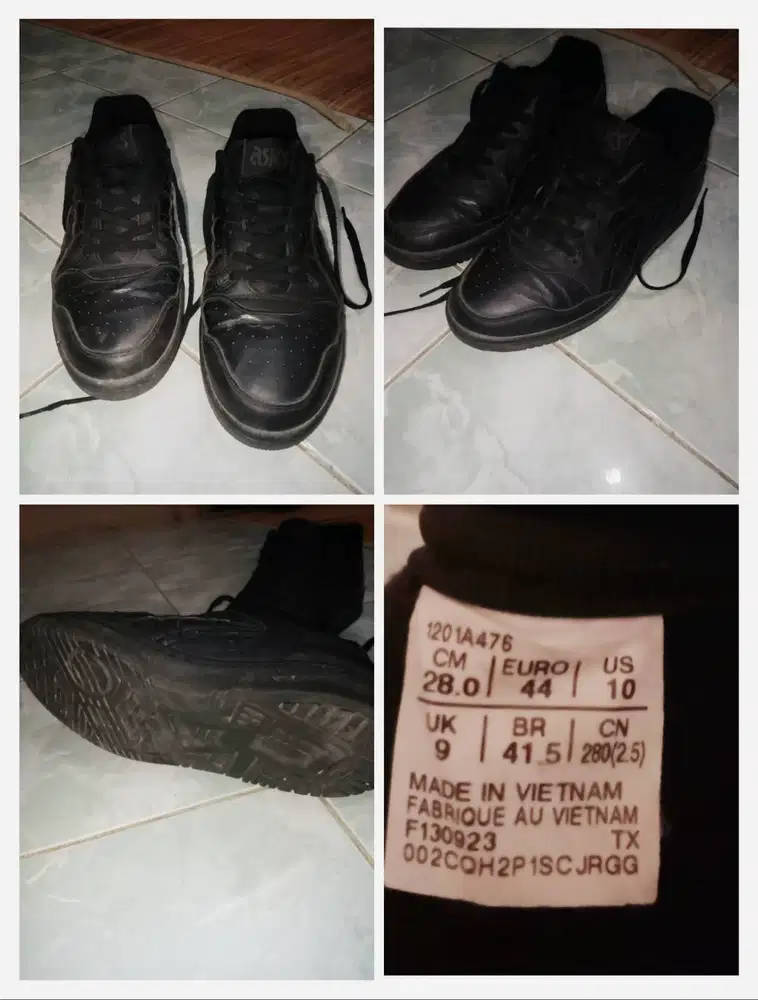 sepatu asics EX89 Hitam. 1201A476 Original