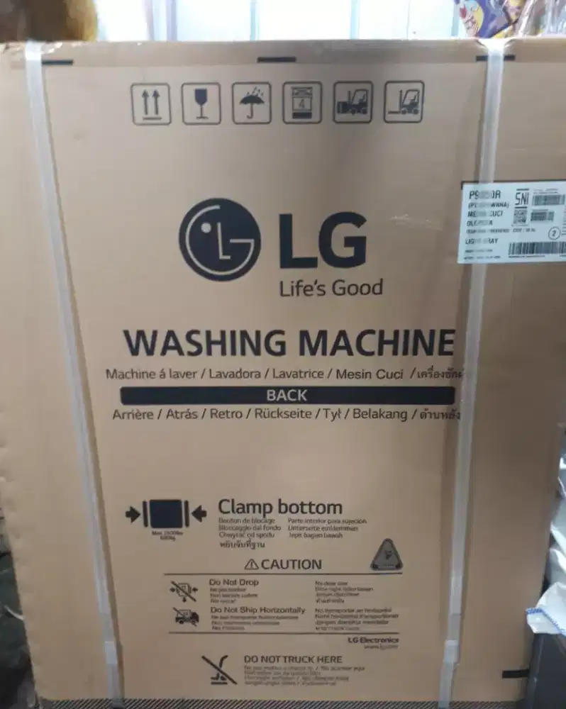 Mesin cuci Lg 2 tabung masih segel blom di buka sama sekali