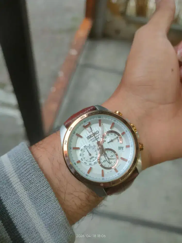 jam tangan seiko chronograph original