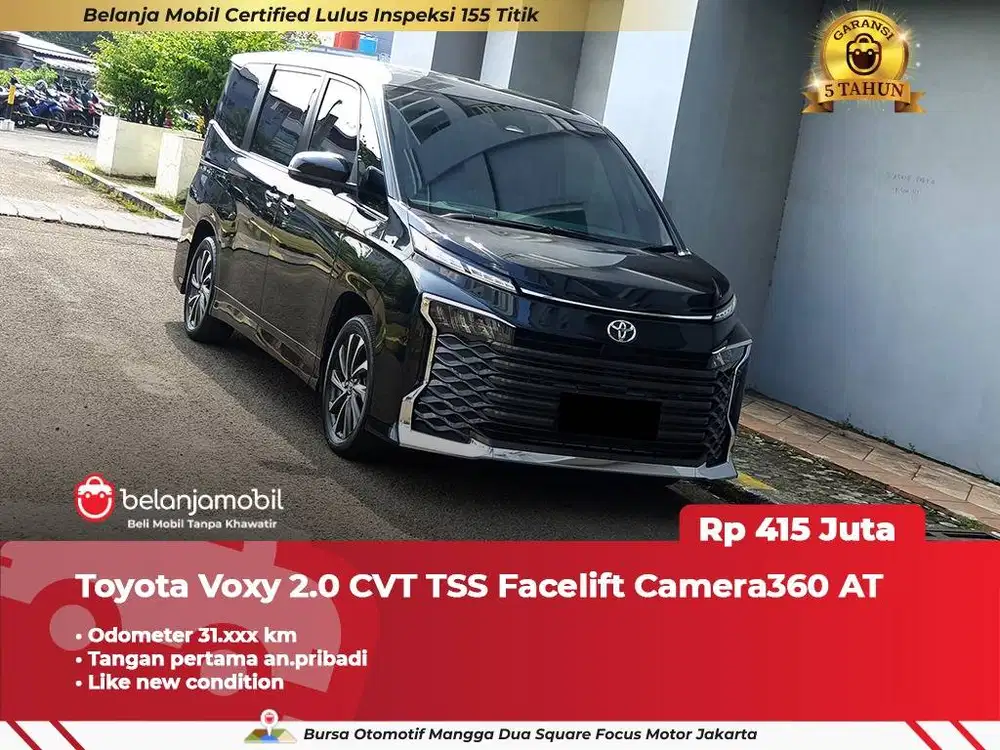 [ GARANSI 5TH ] Toyota Voxy 2.0 CVT TSS Facelift 2023 2024