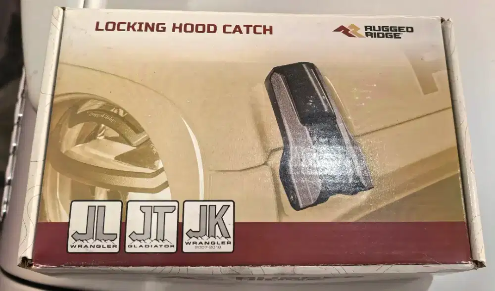 Hood lock Rugged Ridge ORI USA jeep Rubicon JL