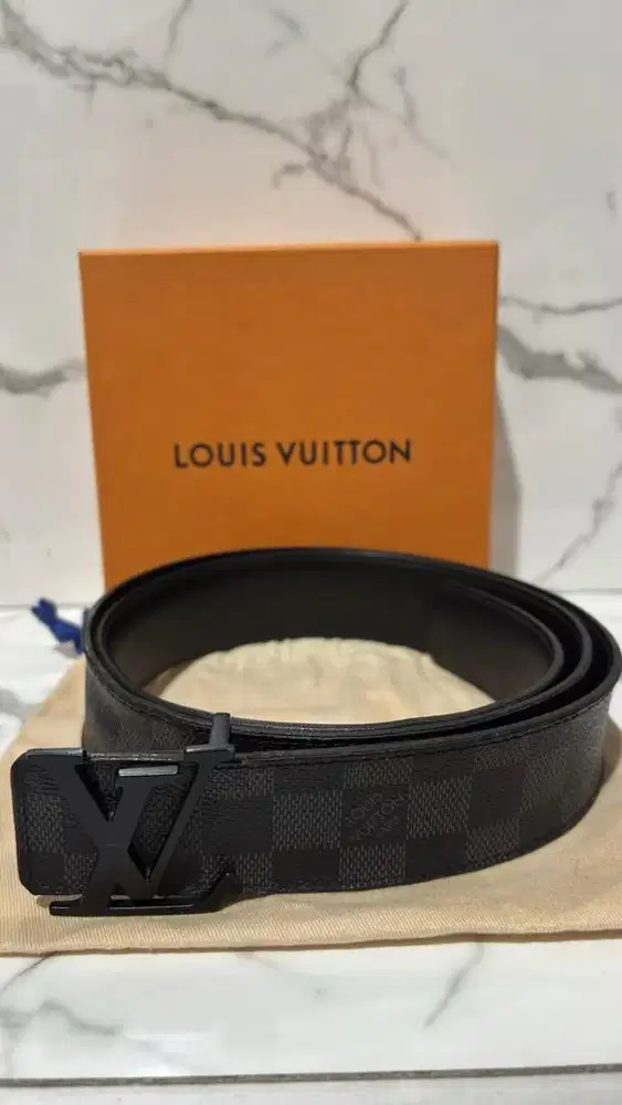 Preloved Louis Vuitton LV Belt Damier 100% original store