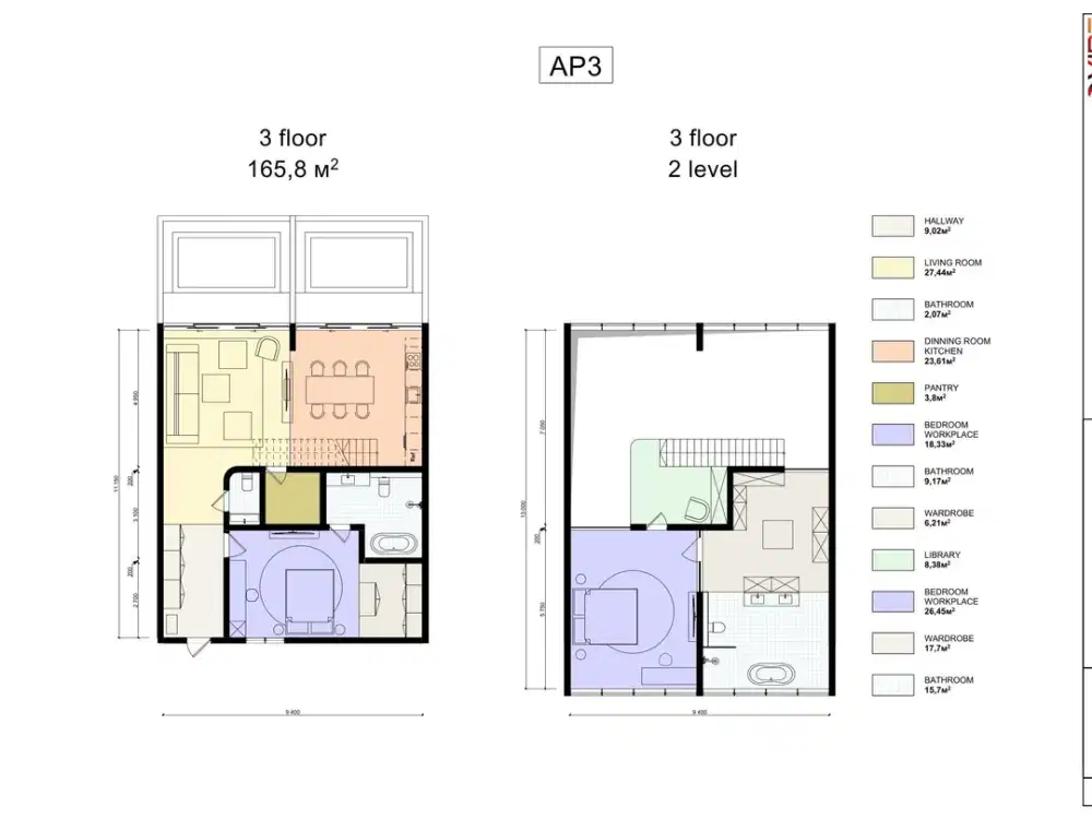 4 Bedroom Penthouse for sale at Azura Complex - Nusa Dua