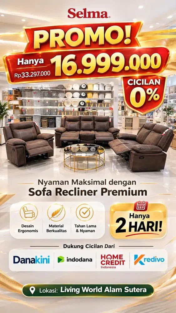 Promo Sofa Recliner