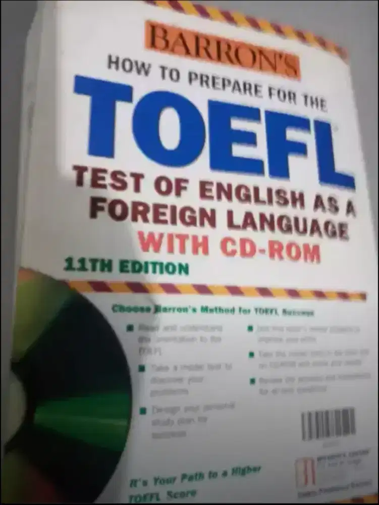 Buku latihan utk tes toefl kondisi baik