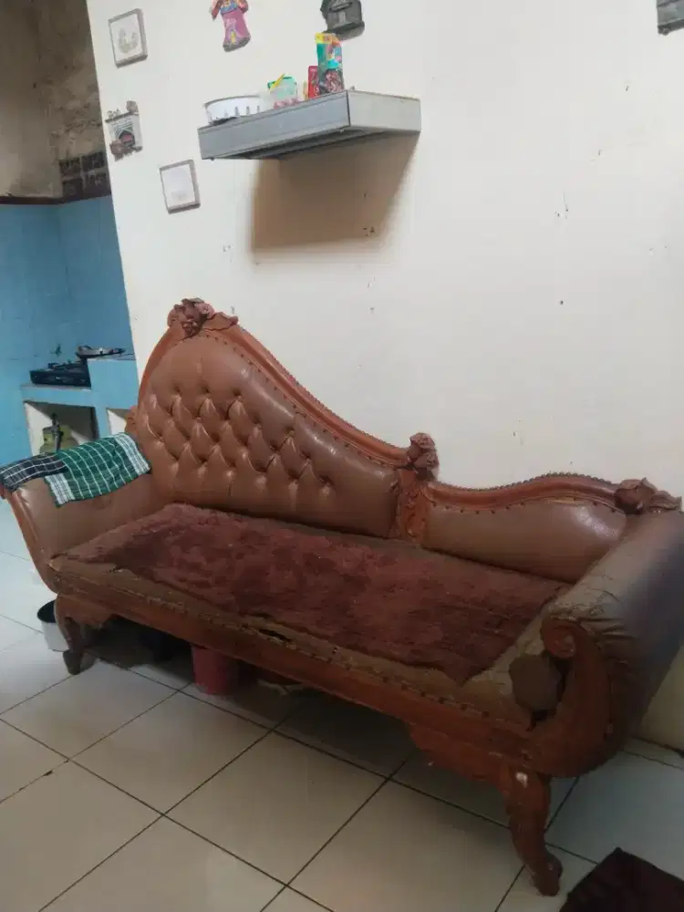 Di jual bangku santai kayu jati asli