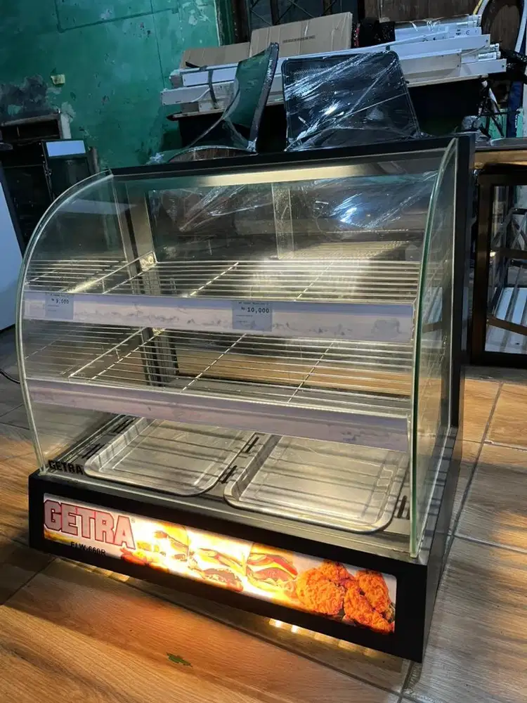 Display dagangan agar tetap hangat