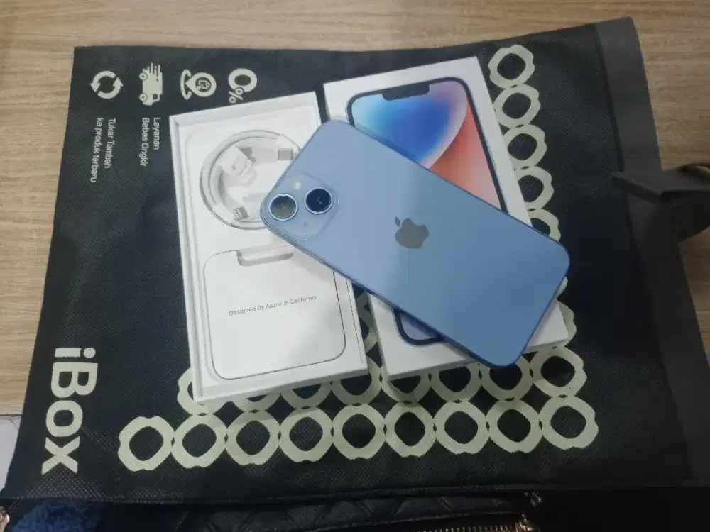 Iphone 14 128 blue ibox
