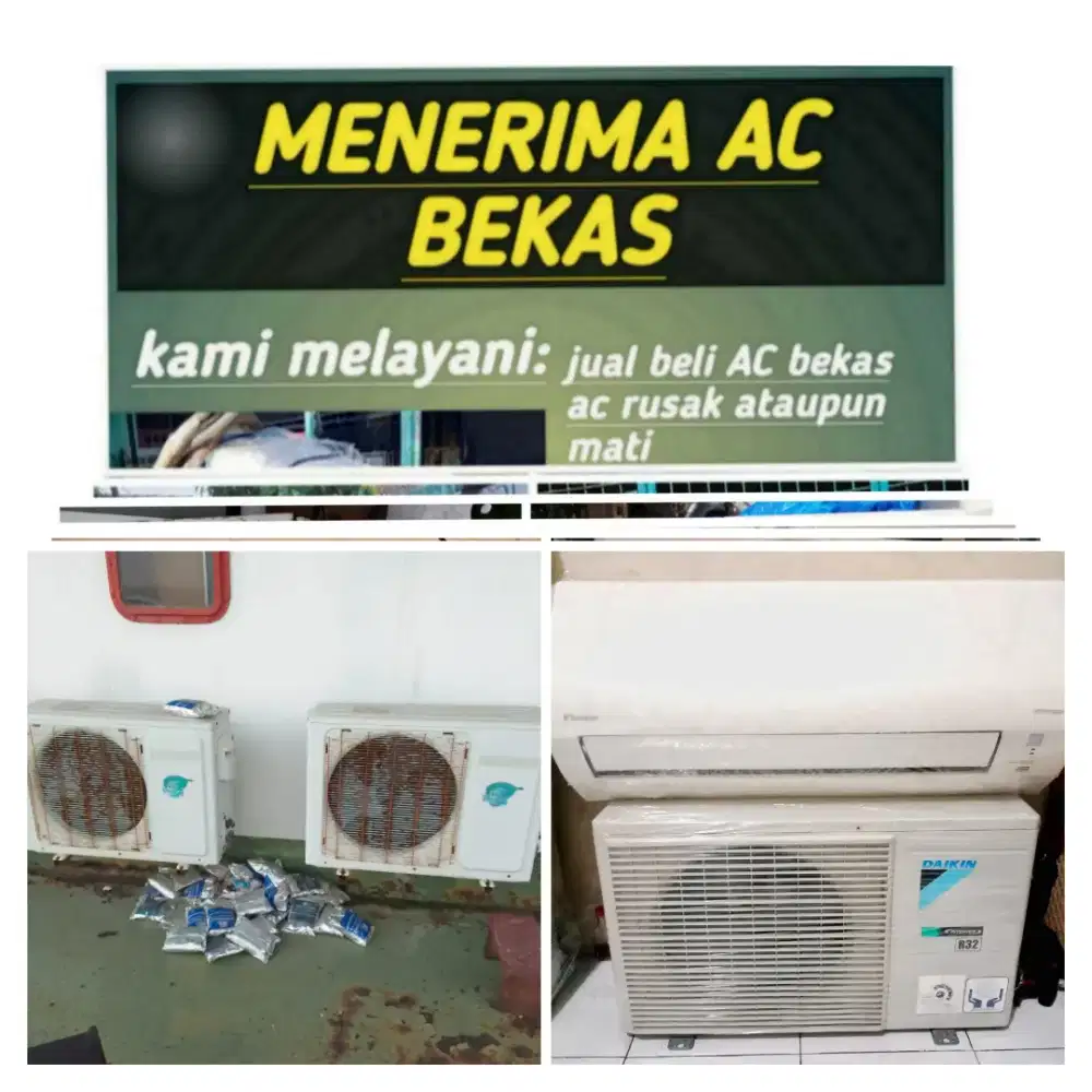Terima ac bekas rusak