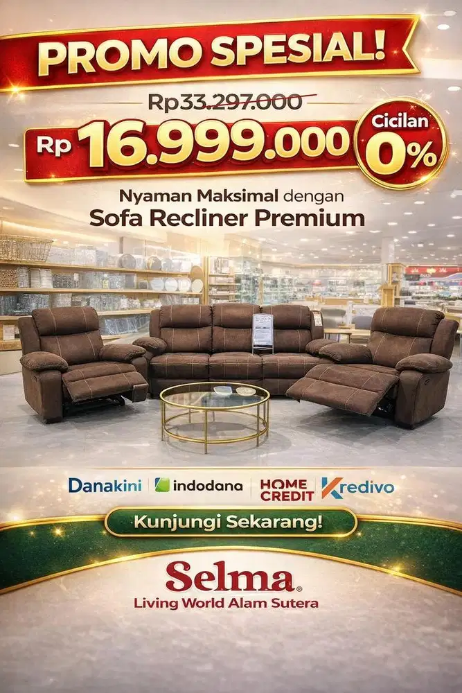 SOFA SET RECLINER SELMA