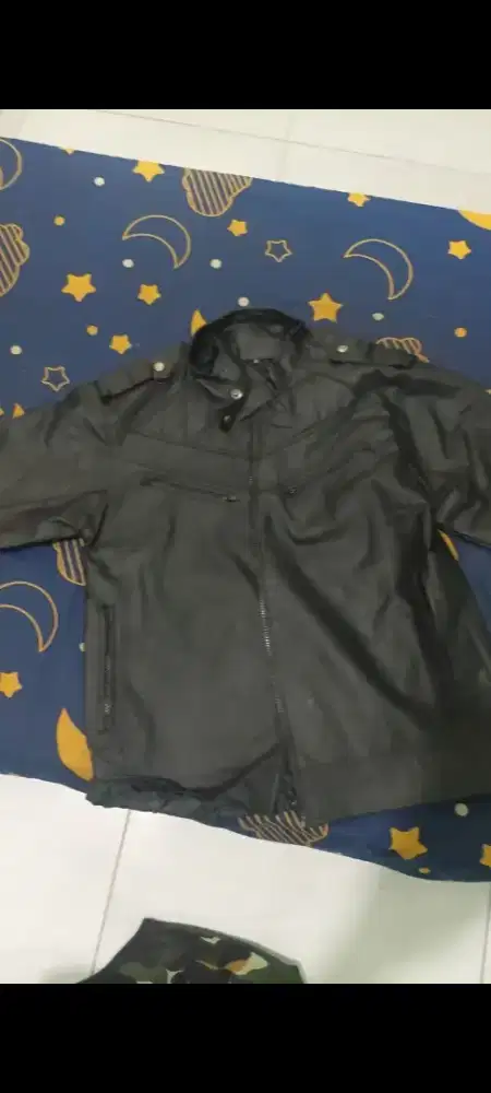 Di Jual Santai Jaket Kulit Sintetis