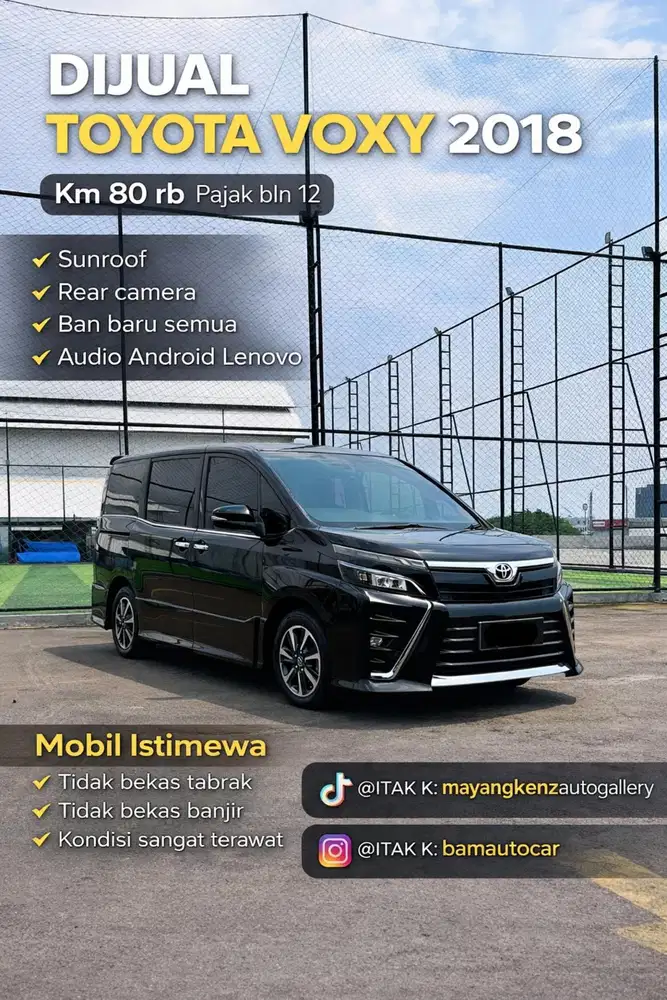 Toyota voxy 2018 mobil istimewa