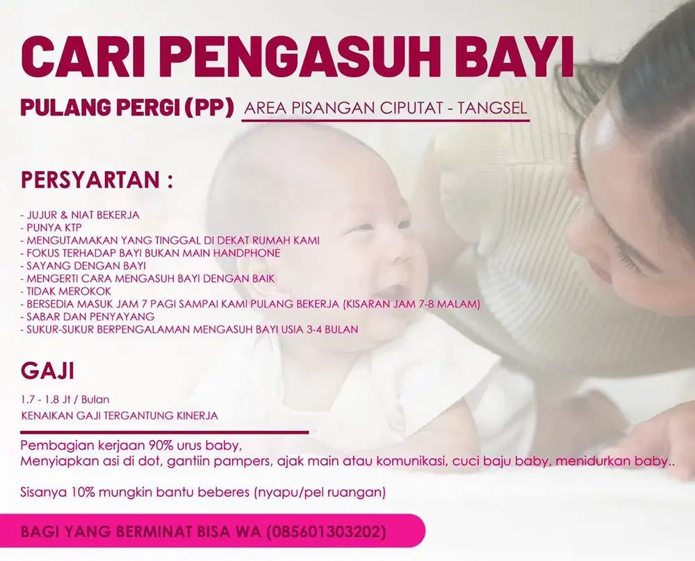 Saya Majikan (CARI PENGASUH BABY)