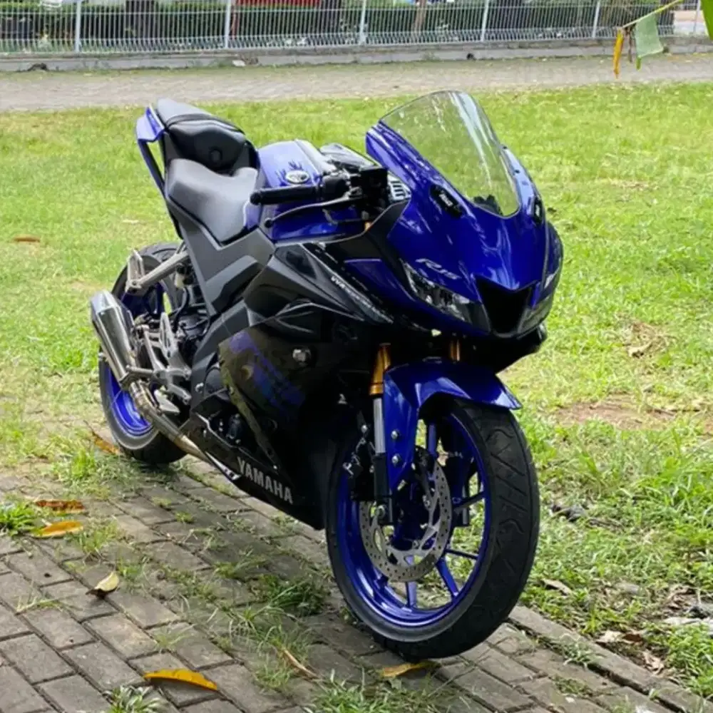 yamaha r15v3 tahun 2019 plat g pajek aktif surat² komplit