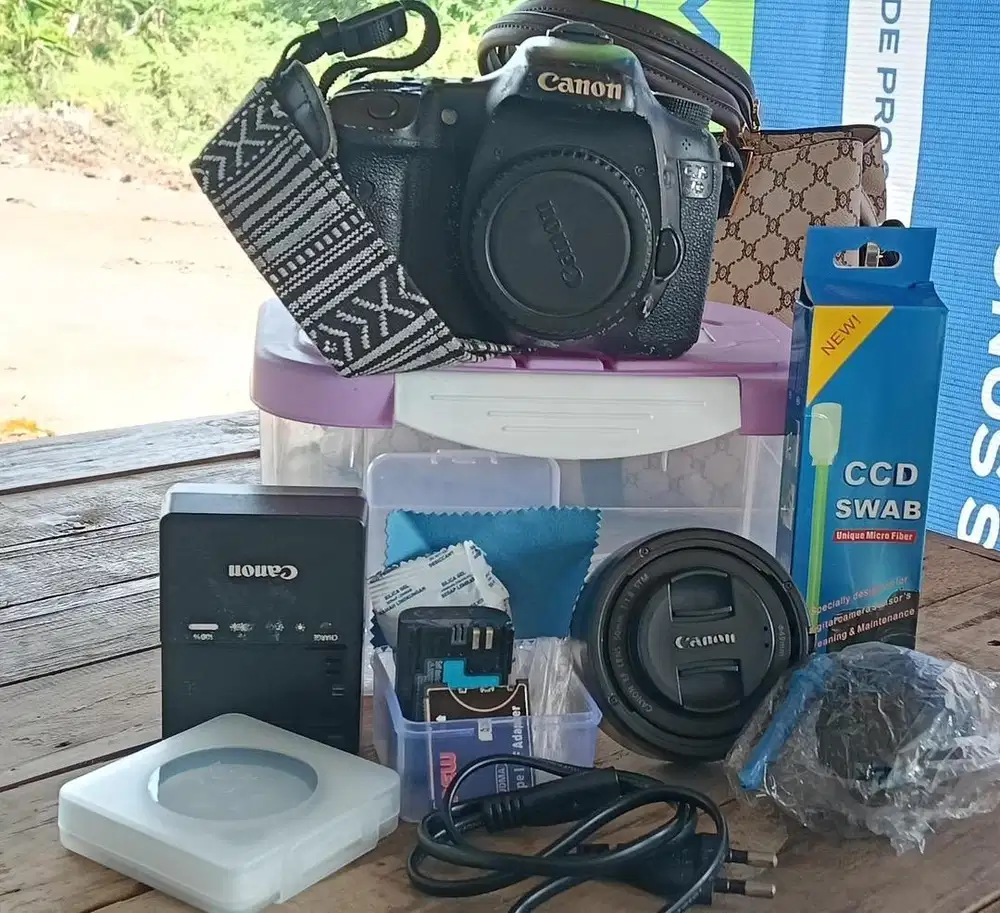 Canon EOS 7D Full Set + Lensa 50mm | Siap Pakai & Lengkap