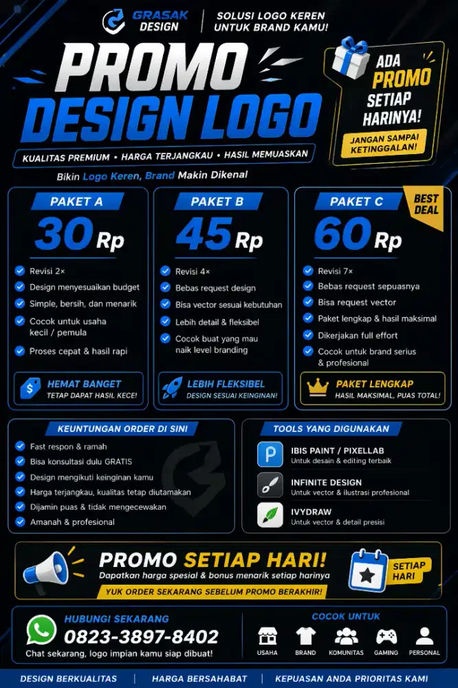ingin buat design tapi yang gak gitu aja? langsung hubungi kita yaaa