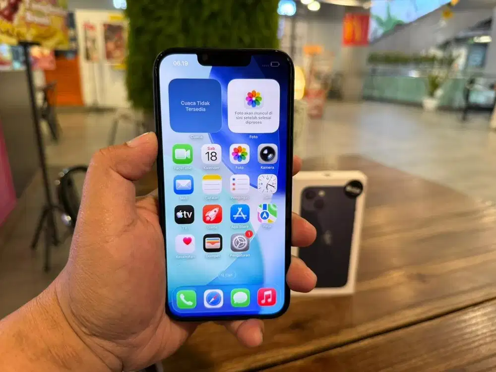 Iphone 13 128gb ibox mulus 1000% seperti baru fullset garansi