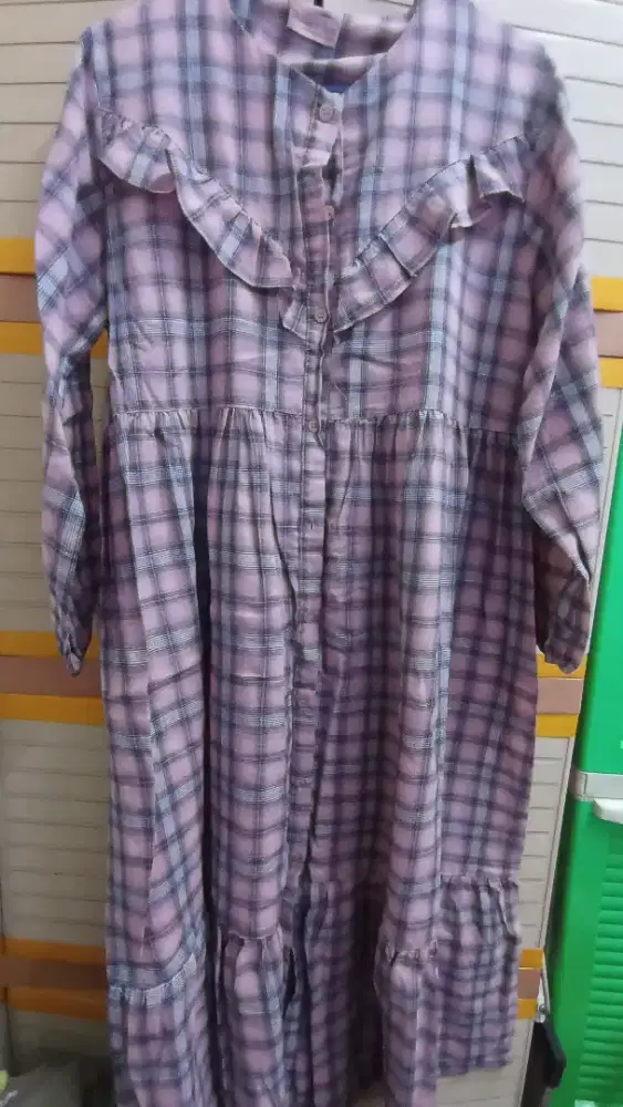 Gamis Pink Kotak - Haide & Orlin