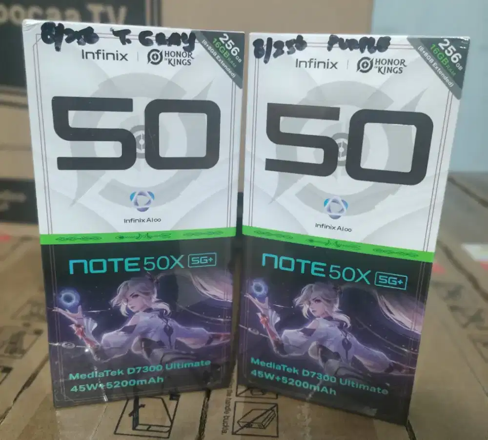 New Infinix Note50x 5G+ 8/256 garansi resmi 1 Tahun