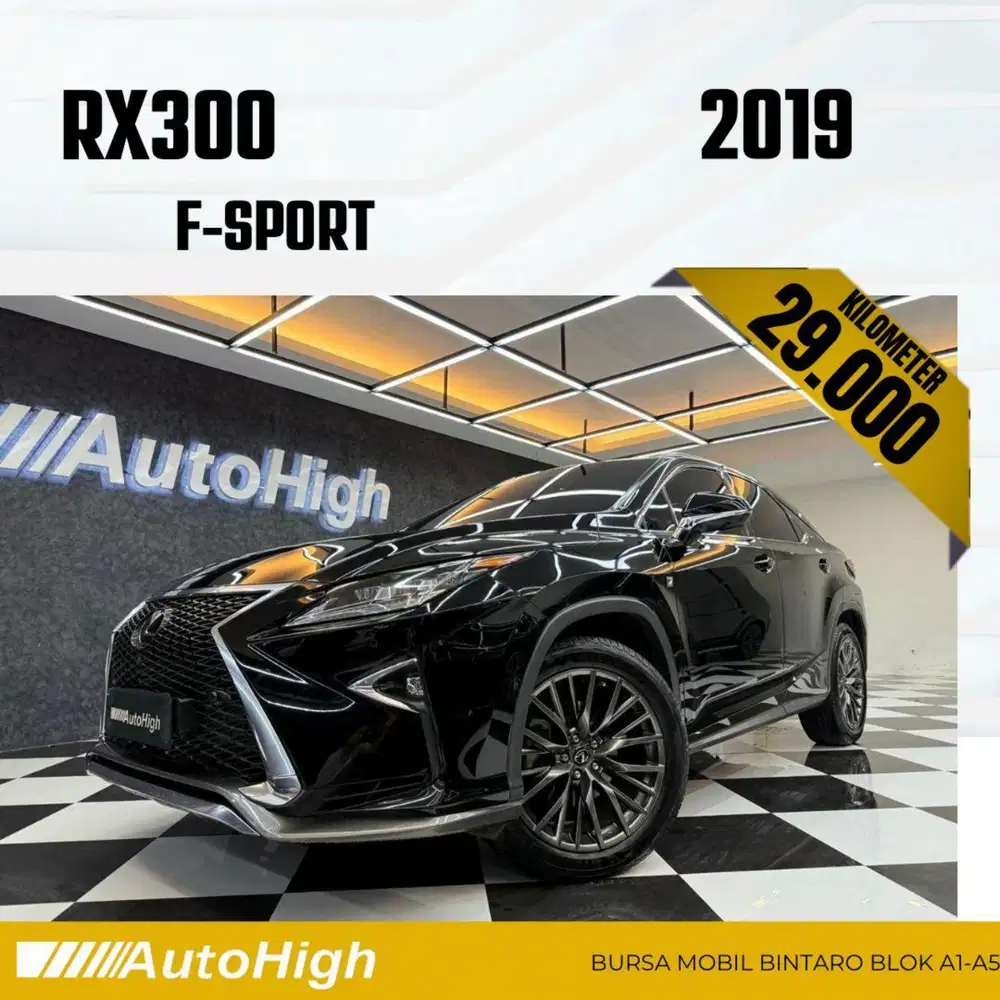 DP10% [Km29.000] RX300 F-Sport 2019 Black / RX 300 Reg 2020 #AUTOHIGH