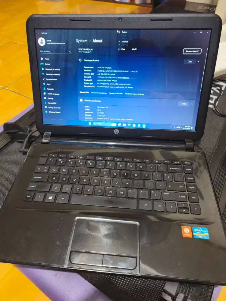 For Sale Laptop HP Core i3