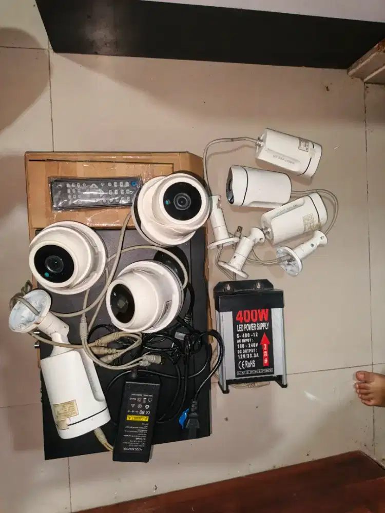 DVR AHD 5MP ( XMeye ) + Kamera 7 unit 4 MP + Power Supply 12V 33A