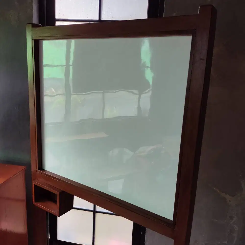 Papan Tulis Beroda Kayu Solid (Whiteboard) NEW