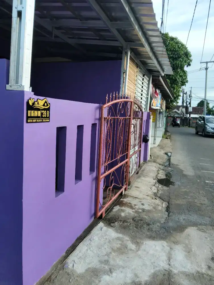 Kontrakan bulanan 1 kamar selangkah ke Jalan raya