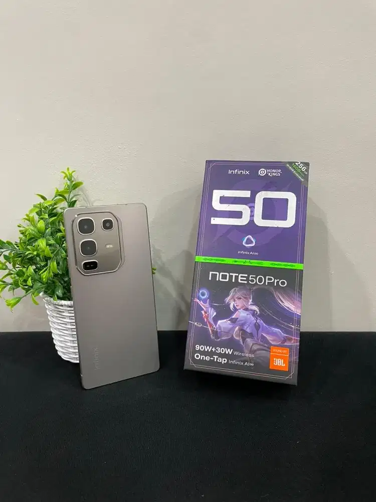 Infinix Note 50 Pro 8/256 Titanium Gray mulus Fullset Sinyal Permanent