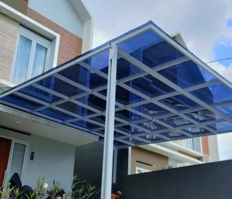 Kanopi solarflat minimalis