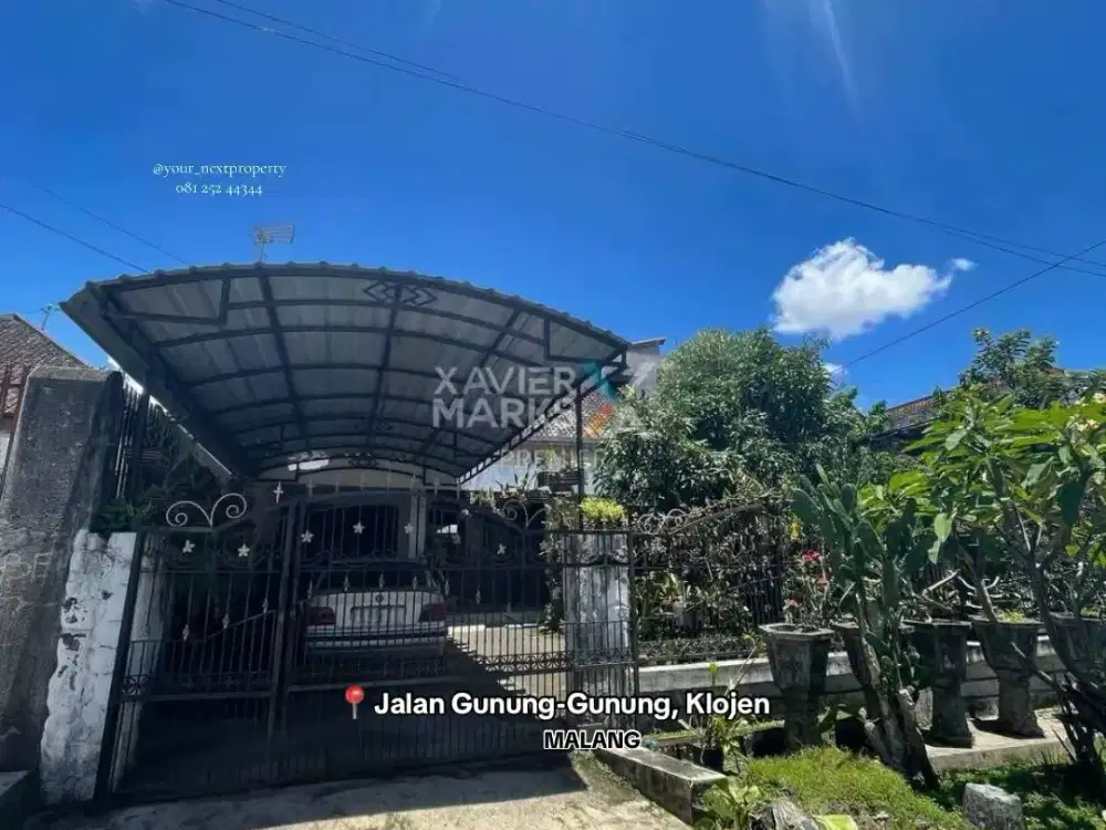 Rumah Klasik Kondisi Terawat Di Jalan Gunung-Gunung, Klojen Kota Malang