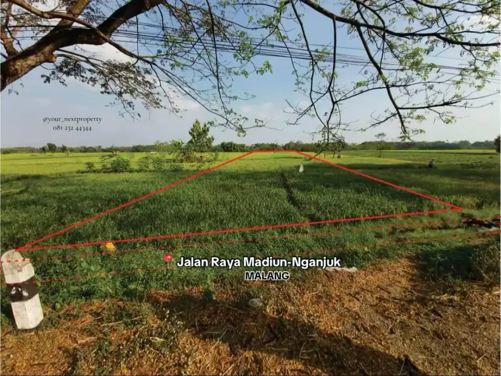 Lahan Di Poros Jalan Raya Madiun - Nganjuk, Kecamatan Balerejo Kabupaten Madiun