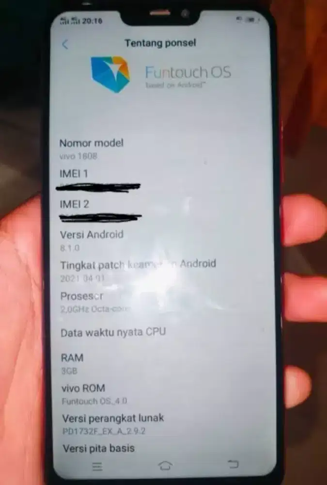 vivo 1808 3/16gb