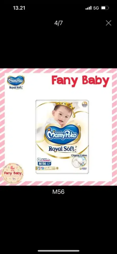 Popok mamy poko royal soft PEREKAT ukuran M