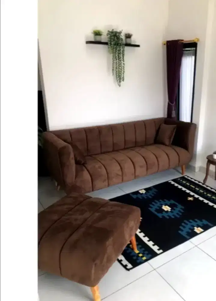Sofa kokoh model 3 sester dan 1 seater