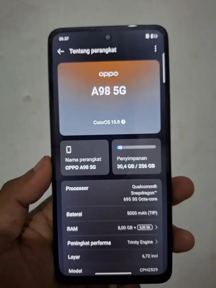 Oppo A98 + kabel data