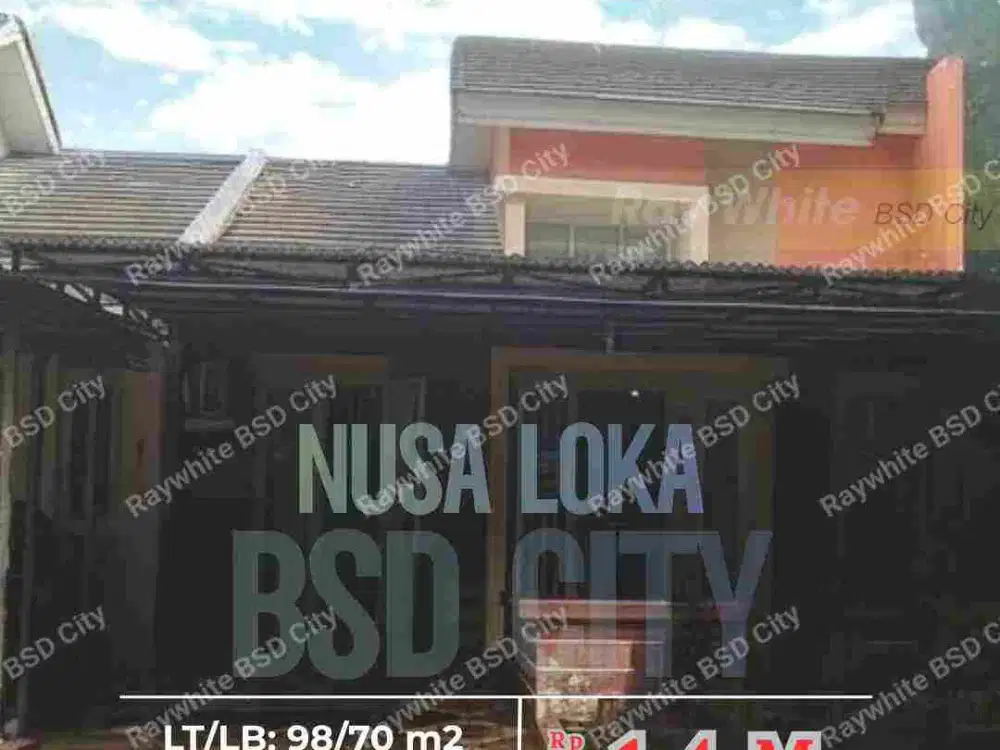 Rumah minimalisr terawat di Nusa Loka BSD Dekat Tol