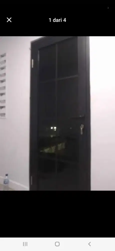 Pintu alumunium swing ornamen T220cm L100cm max,harga 2,3 jt/terpasang