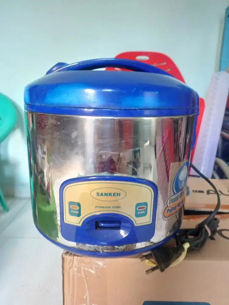 Rice cooker Sanken 1,8 liter stainless steel