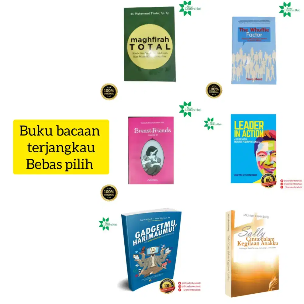 Buku bacaan terjangkau bebas pilih
