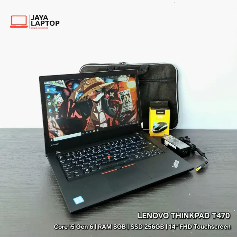 Lenovo Thinkpad T470 i5 RAM 8GB SSD 256GB Laptop Second Bekas Murah