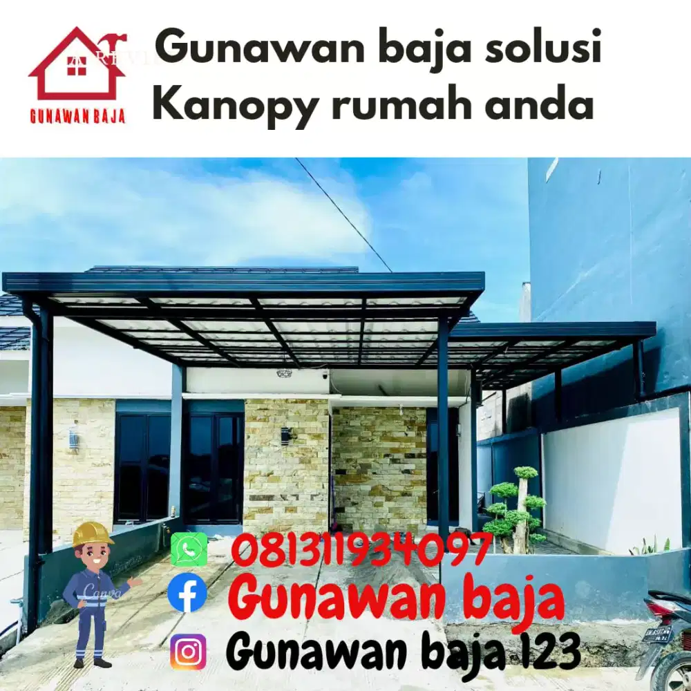 kanopi baja ringan