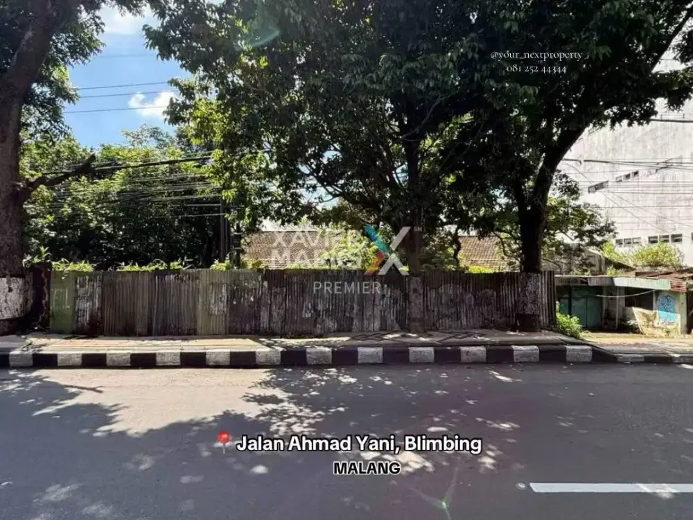 Lahan Lokasi Strategis Di Poros Jalan Ahmad Yani, Blimbing Kota Malang